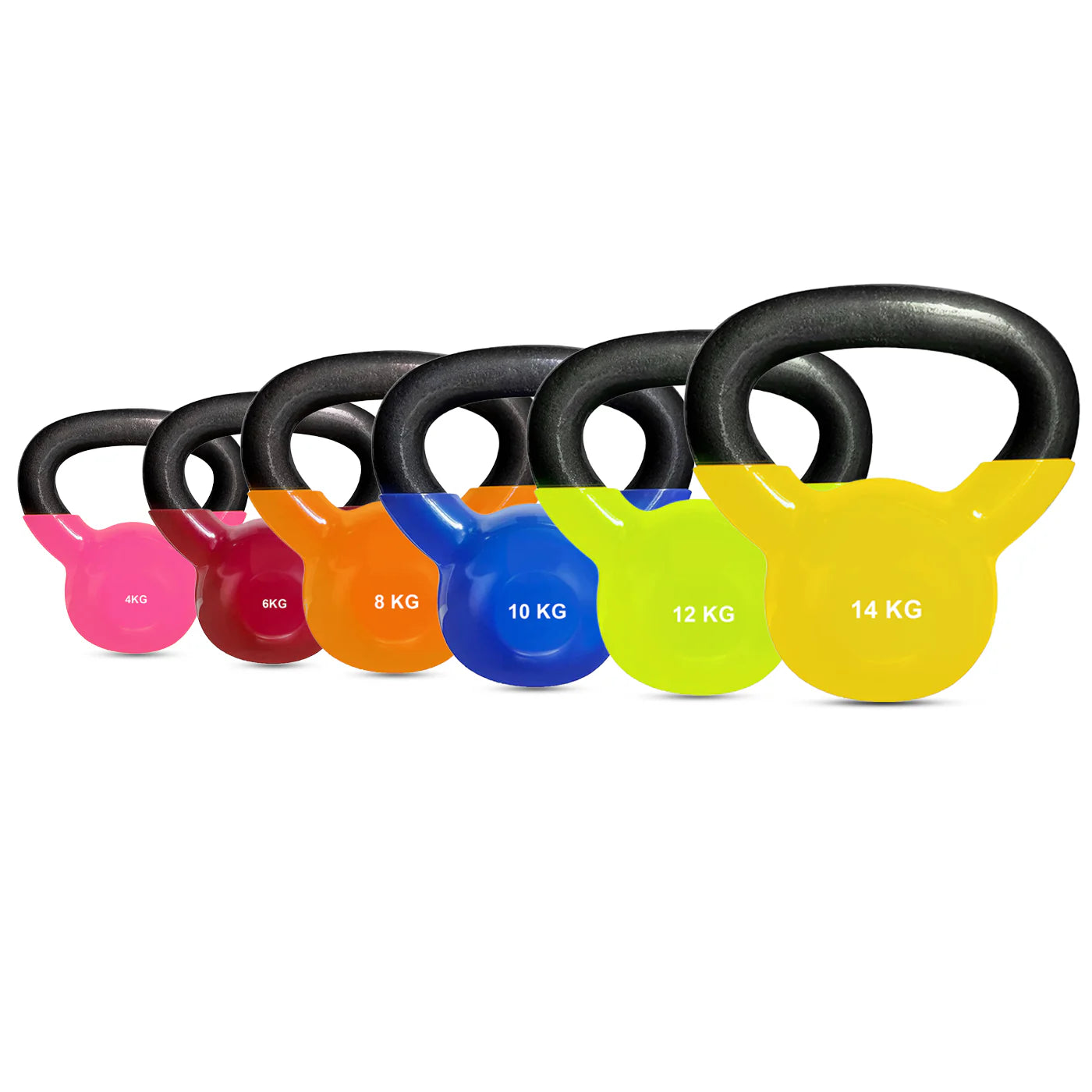 Vinyl Coated Cast Iron Kettlebell | 4 Kg to 14 Kg