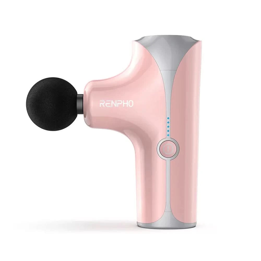 Renpho Handheld Portable Electric Body Massager?Deep Tissue Percussion Muscle Massage Gun for Athletes with 5 Speeds, Ultra Small & Quiet Massagers for Home Office Gym Pink