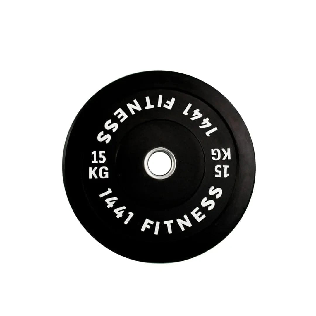 Combo 1441 Fitness 7 Ft Olympic Bar with Rubber Bumper Plates - 120 KG Set