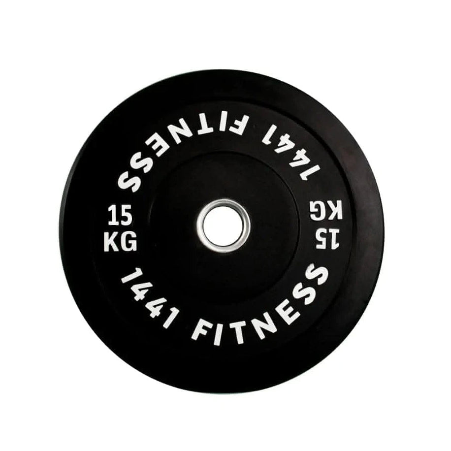 Combo 1441 Fitness 7 Ft Olympic Bar with Rubber Bumper Plates - 120 KG Set