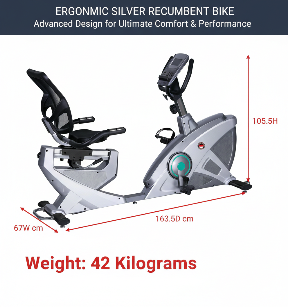 MF Recumbent Exercise Bike BXZ-305R 15-Level Resistance 120kg