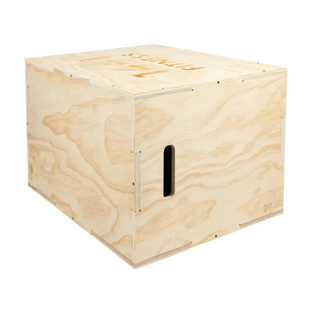 1441 Fitness 3 in 1 Wooden Plyo Box – 24 × 30 × 20 Inches