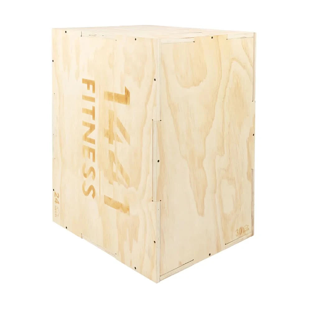 1441 Fitness 3 in 1 Wooden Plyo Box – 24 × 30 × 20 Inches