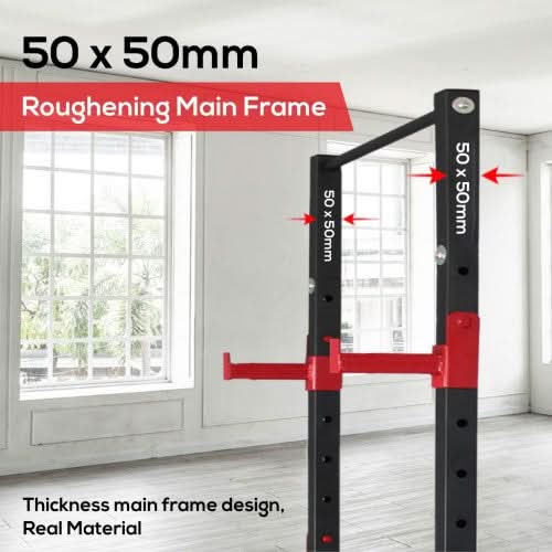 Sparnod Fitness SWB-17 Multi-Purpose Squat Rack – Heavy-Duty Power Rack for Home & Commercial Training