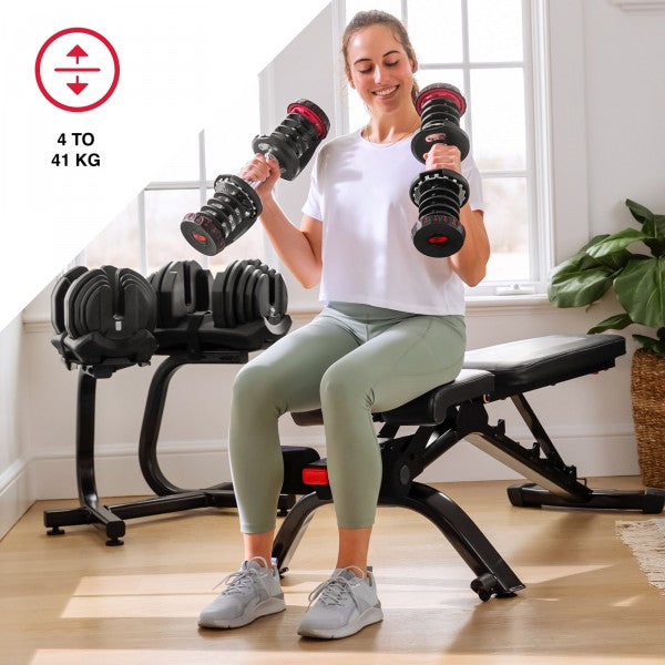 Bowflex SelecTech 1090I Adjustable Dumbbell, 4Kg to 41Kg
