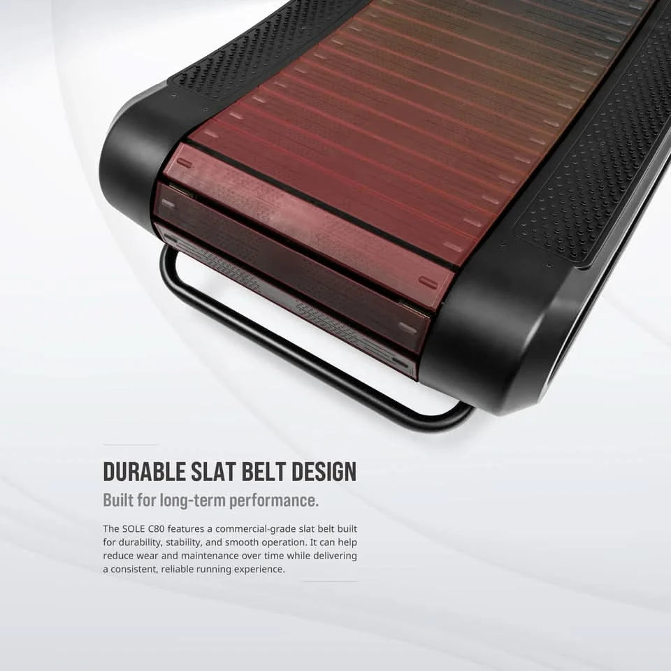 SOLE C80 Curved Manual Treadmill – Self-Powered with 8 Resistance Levels