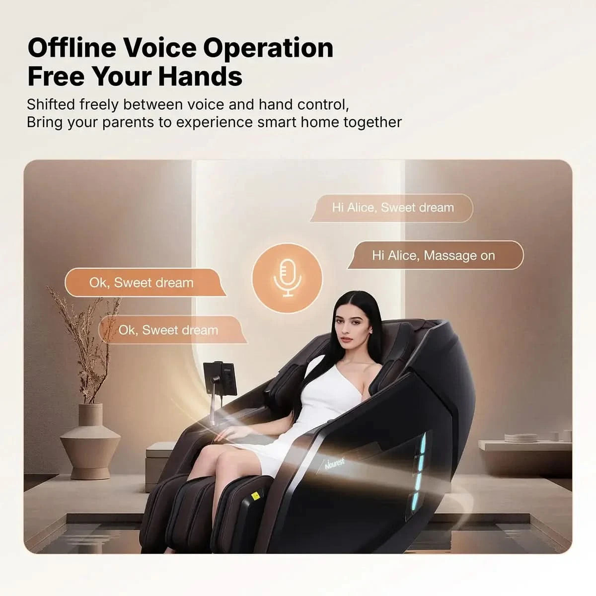 Nourest Core-D Massage Chair - Advanced 4D Dual Roller Technology