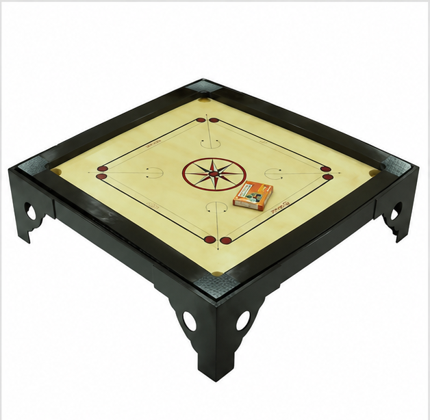 TA Sport Carrom Board 36 x 36 in with Wooden Stand