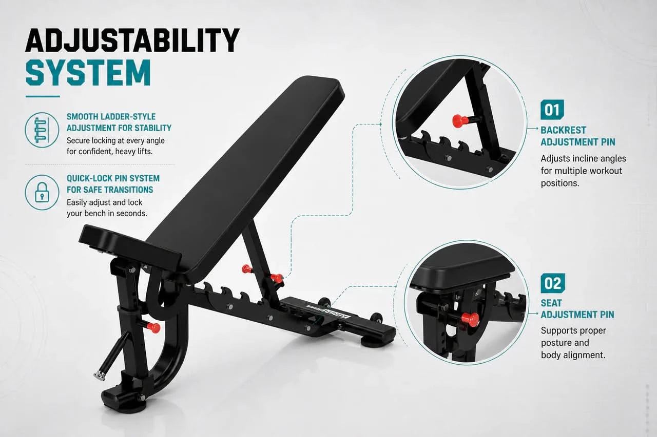 Insight Fitness Adjustable Bench – DR034