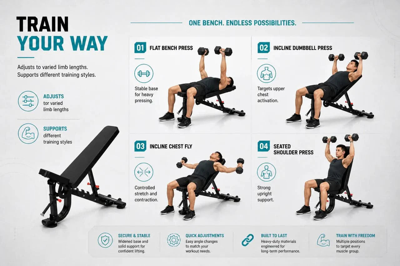 Insight Fitness Adjustable Bench – DR034