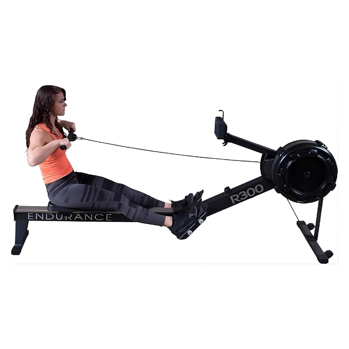 Body Solid Endurance Commercial Rower, Black, R300