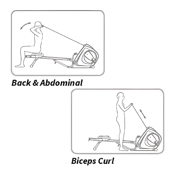 BH Fitness, Vario Pro Rower, R350, Silver & Black