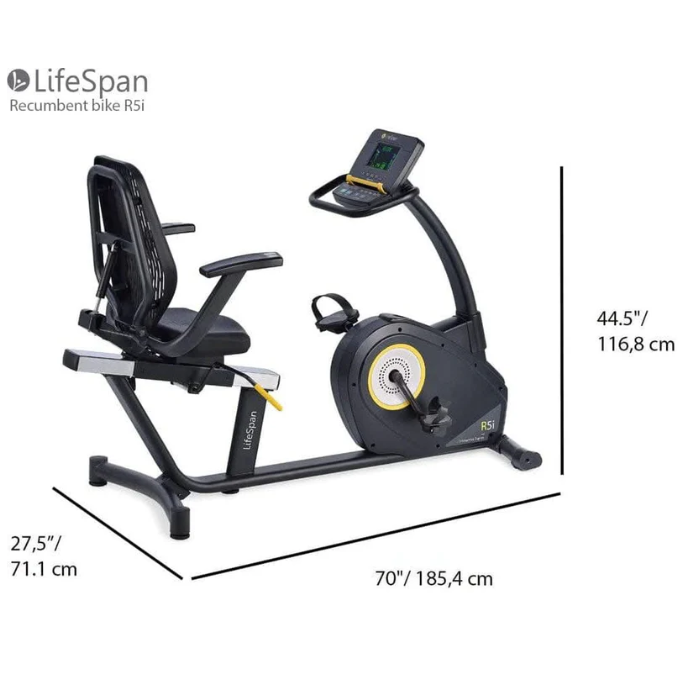 LifeSpan Fitness R5i Self-Generating Light-Commercial Recumbent Bike