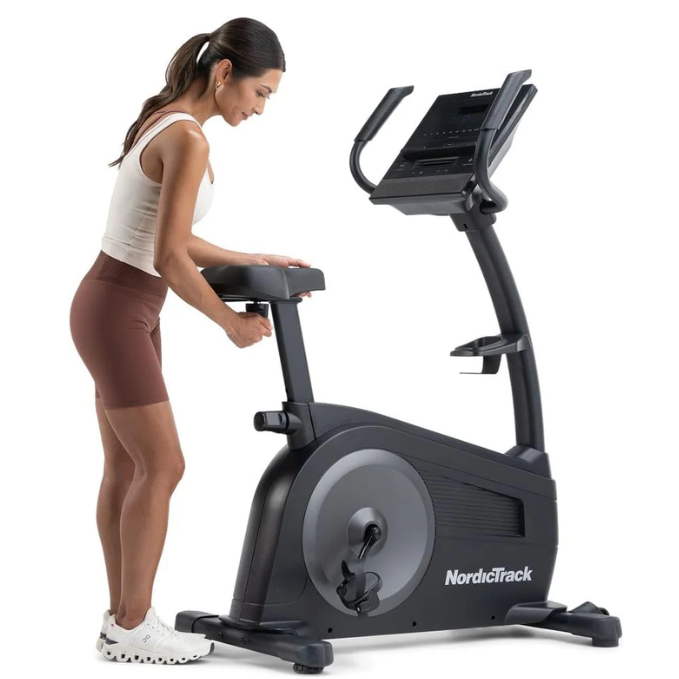NordicTrack New GX LE Upright Bike | 26-Level Silent Magnetic Resistance | 5" LCD Display & Tablet Shelf | Bluetooth & USB-C Charging | Ergonomic Seat & Foot Pedals | 9kg Flywheel