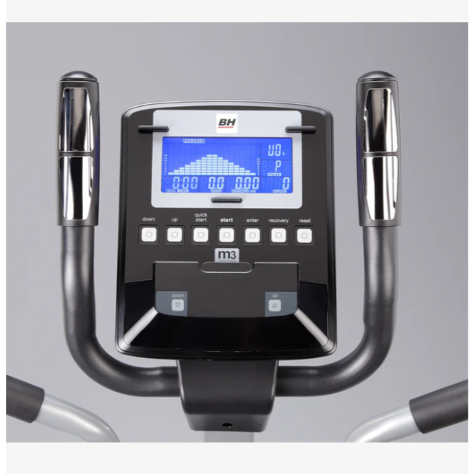 BH Fitness, Easystep Dual Cross Trainer Foldable Elliptical Bike, G2518, Silver