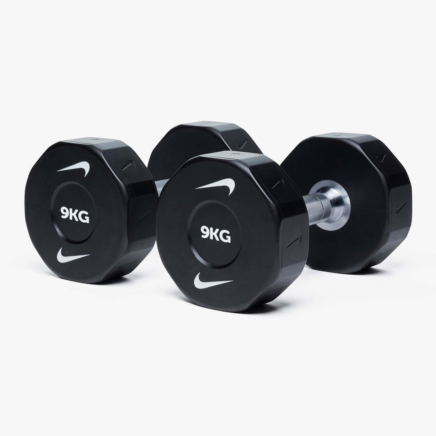 Nike Strength Pro Urethane Dumbbell, 1 KG to 50 KG, Sold as Pair 9 KG