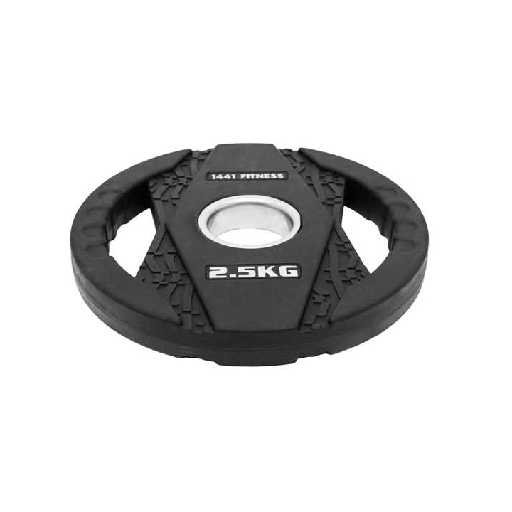 1441 Fitness Black Rubber Dual Grip Plate - 2.5 kg to 20 Kg (Sold as per Piece)