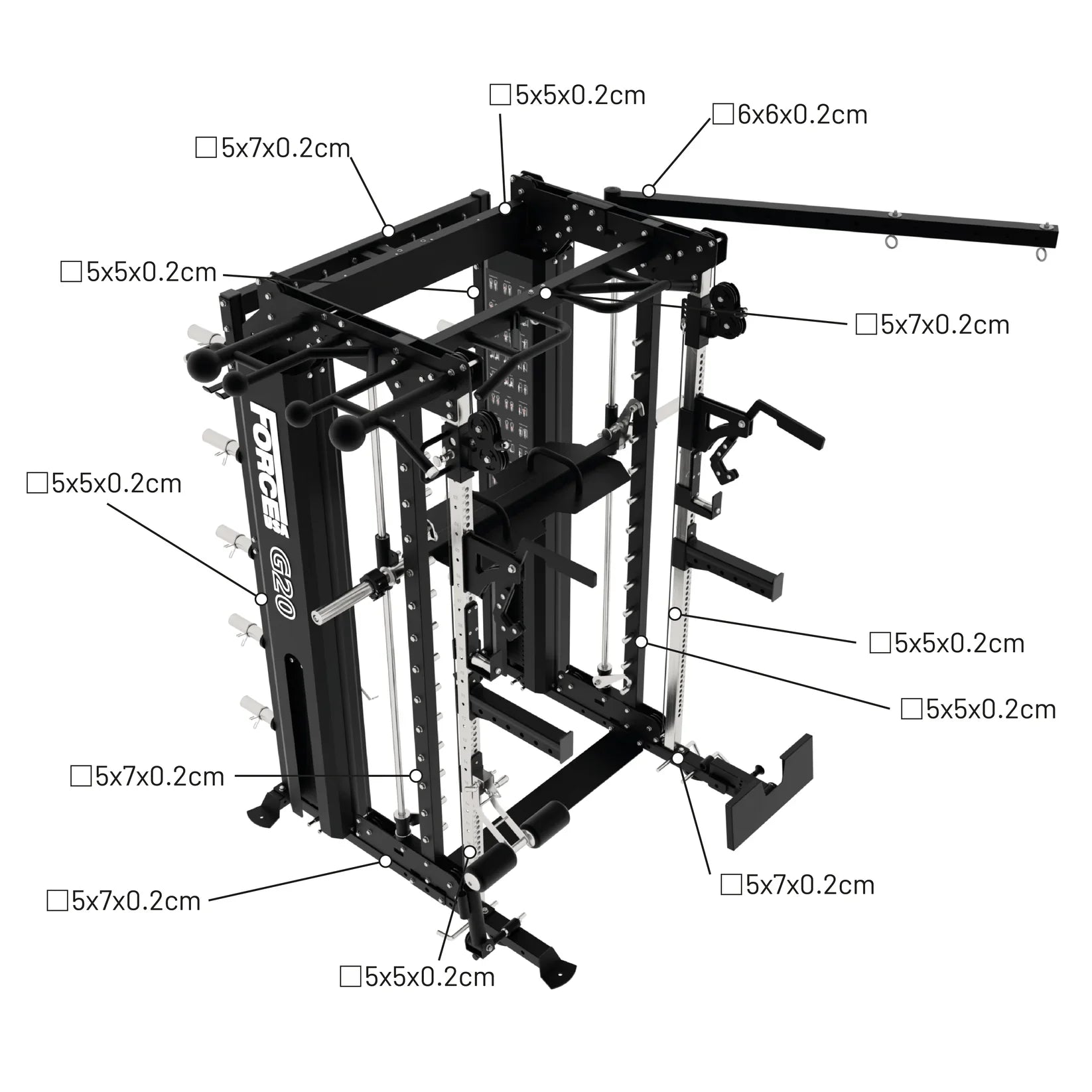 Force USA G20 Pro All-In-One Trainer (2023) – Smith Machine, Power Rack & Functional Cables
