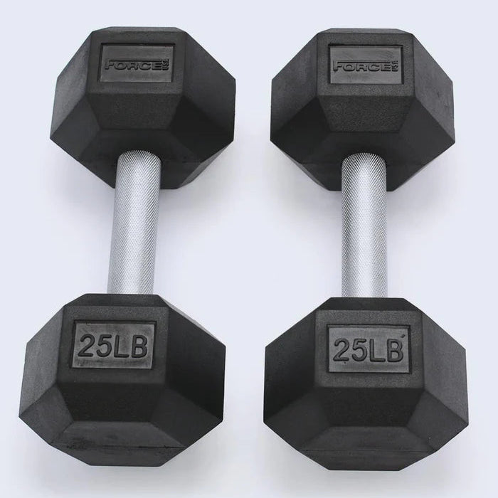 Force USA Rubber Hex Dumbbells