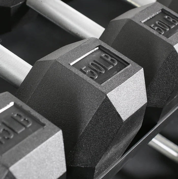 Force USA Rubber Hex Dumbbells