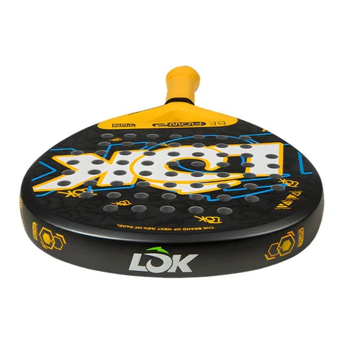 LOK Be Flow Gen 2 Padel Racket 2026, Yellow Blue