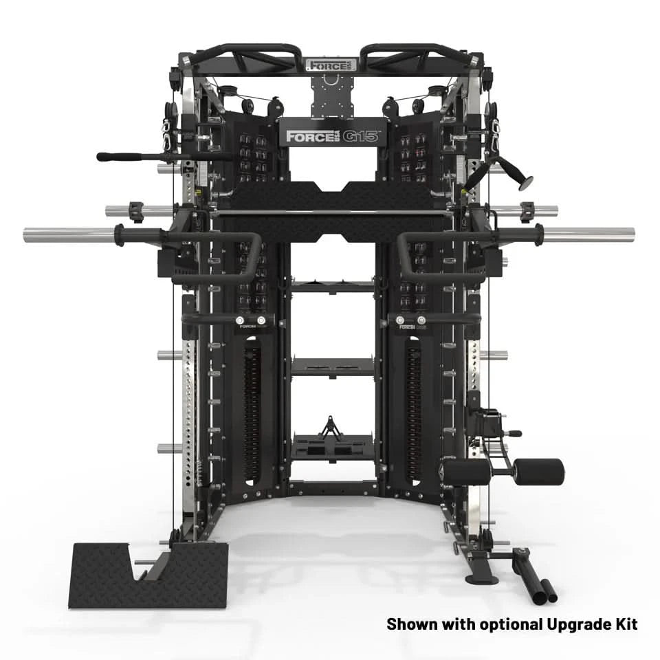 Force USA G15 All-In-One Trainer + Upgrade Kit – Compact Smith, Power Rack & Cable Gym Station