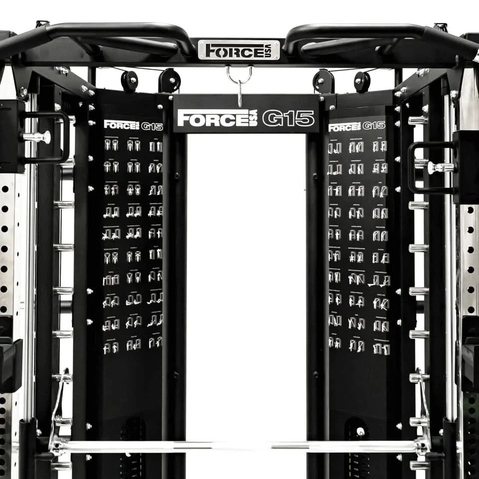 Force USA G15 All-In-One Trainer + Upgrade Kit – Compact Smith, Power Rack & Cable Gym Station