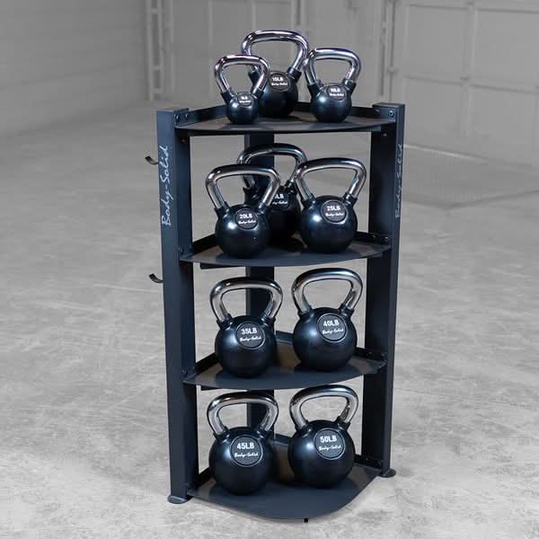 Body-Solid Corner Accessory Rack, GAR75