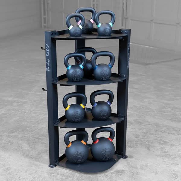 Body-Solid Corner Accessory Rack, GAR75