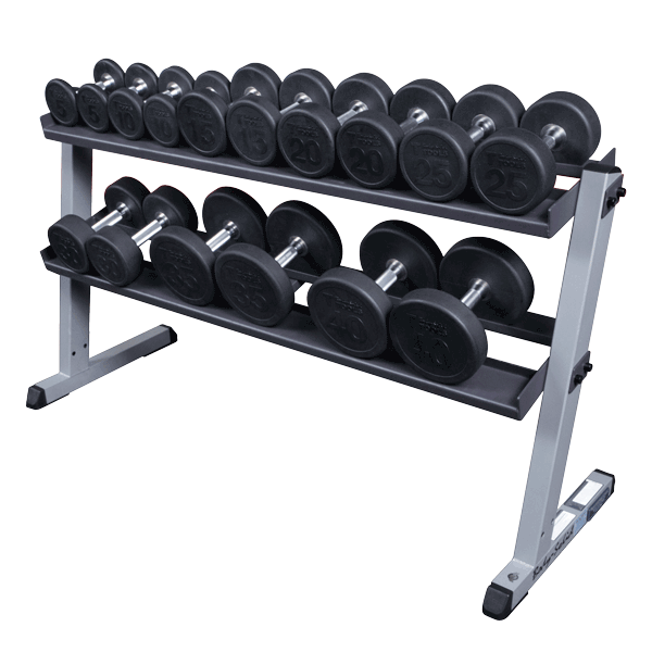Body-Solid 60" 2-Tier Dumbbell Rack, GDR60 - Athletix.ae