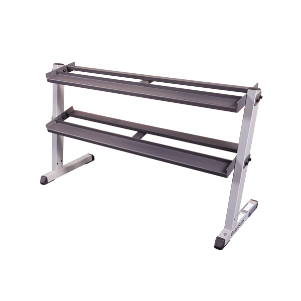Body-Solid 60" 2-Tier Dumbbell Rack, GDR60 - Athletix.ae