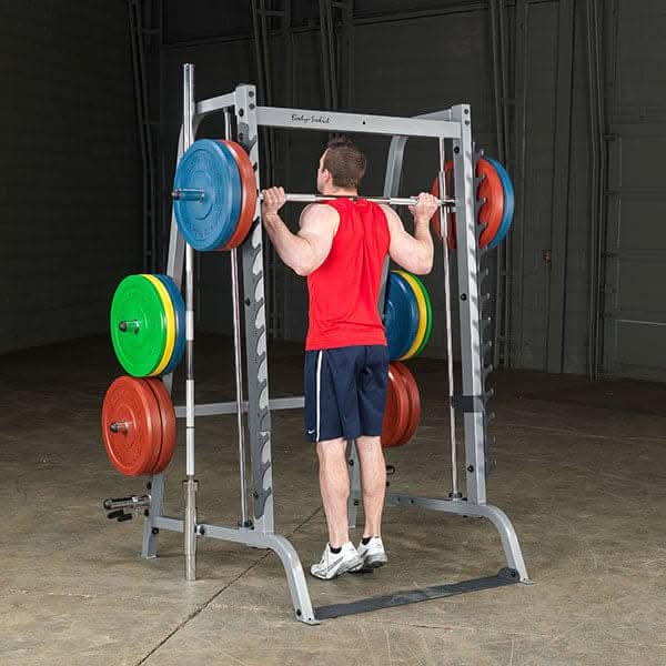 Body Solid Series 7 Smith Machine, Grey/Black, GS348 - Athletix.ae
