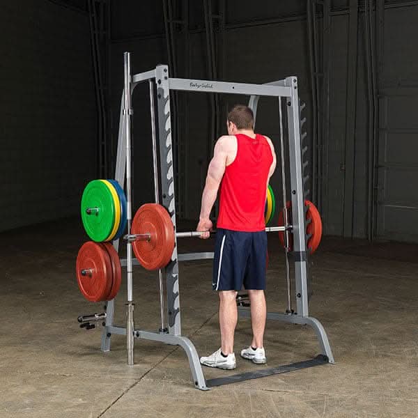 Body Solid Series 7 Smith Machine, Grey/Black, GS348 - Athletix.ae