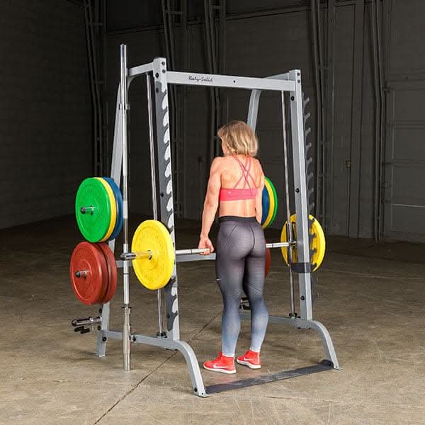 Body Solid Series 7 Smith Machine, Grey/Black, GS348 - Athletix.ae