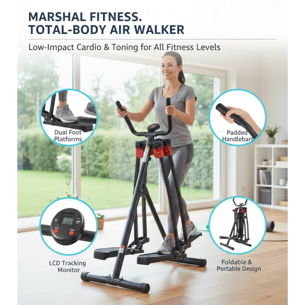 Marshal Retractable Air Walker Cross Elliptical Trainer