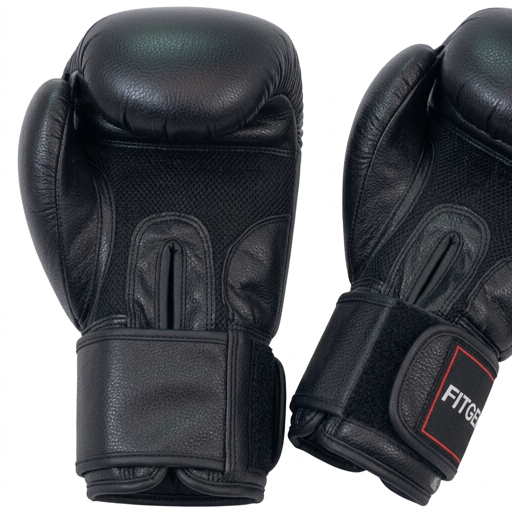 Fitgenix Boxing Gloves 12oz – Black | Boxing & Combat Training Gloves