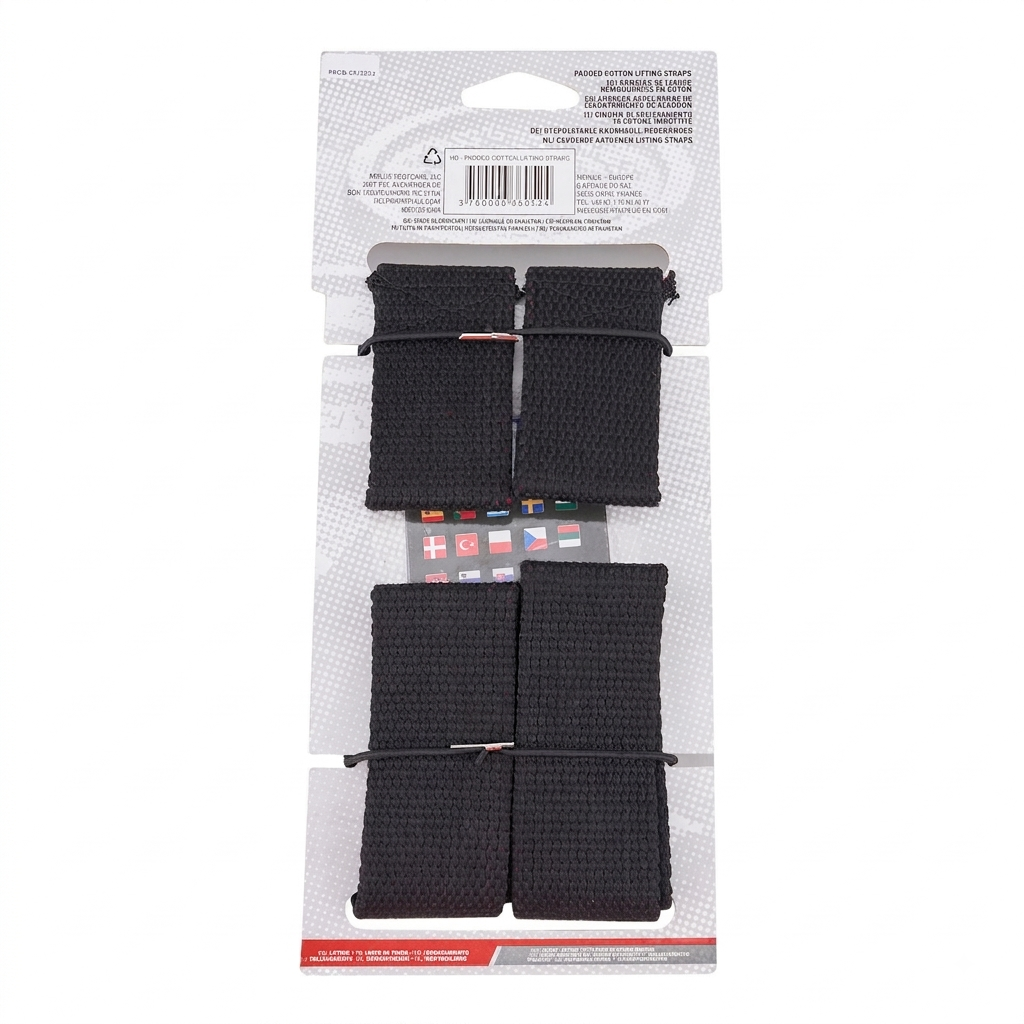 Harbinger Padded Cotton Lifting Straps 21.5" – Pair