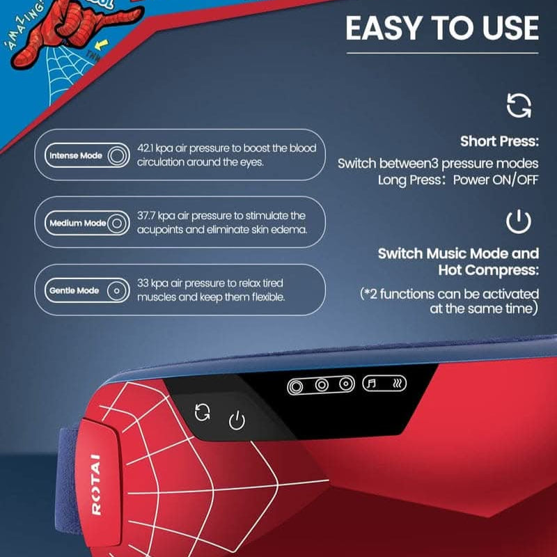 Rotai Spiderman Eye Massager