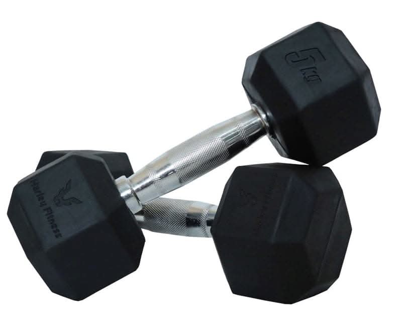 Combo Harley Fitness Premium Hex Dumbbell Set – Strength Training Equipment – Gym Equipment – 2.5 to 10 Kg – 4 Pairs