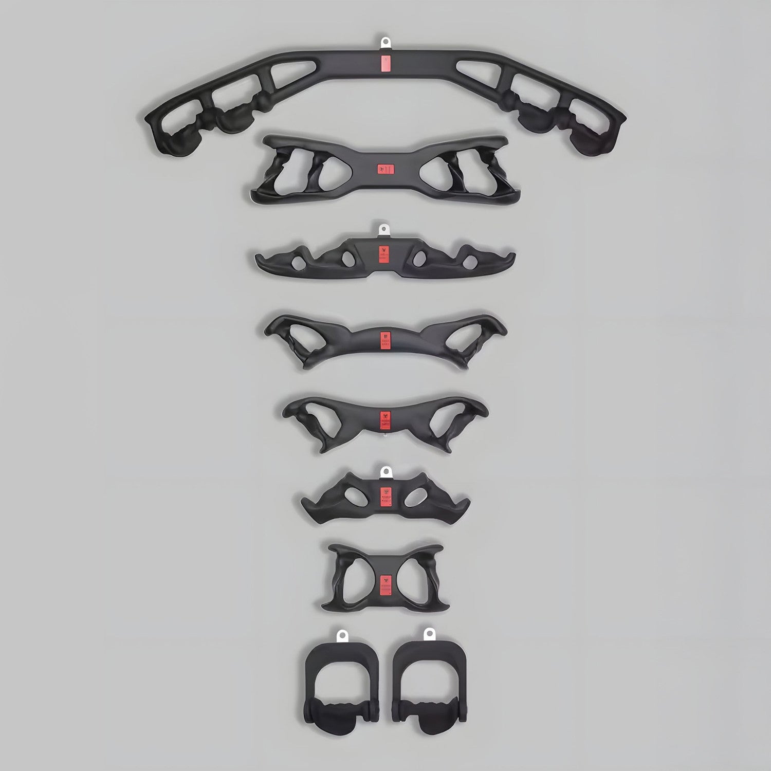 Harley Fitness Multi-Grip Cable Handle Set (Lat & Row Attachments) Ð Without Stand