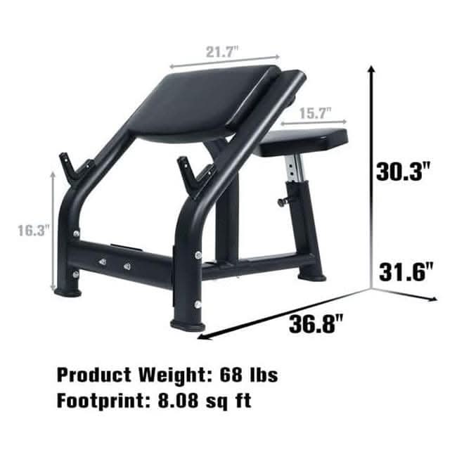 Harley Fitness Preacher Curl Bench
