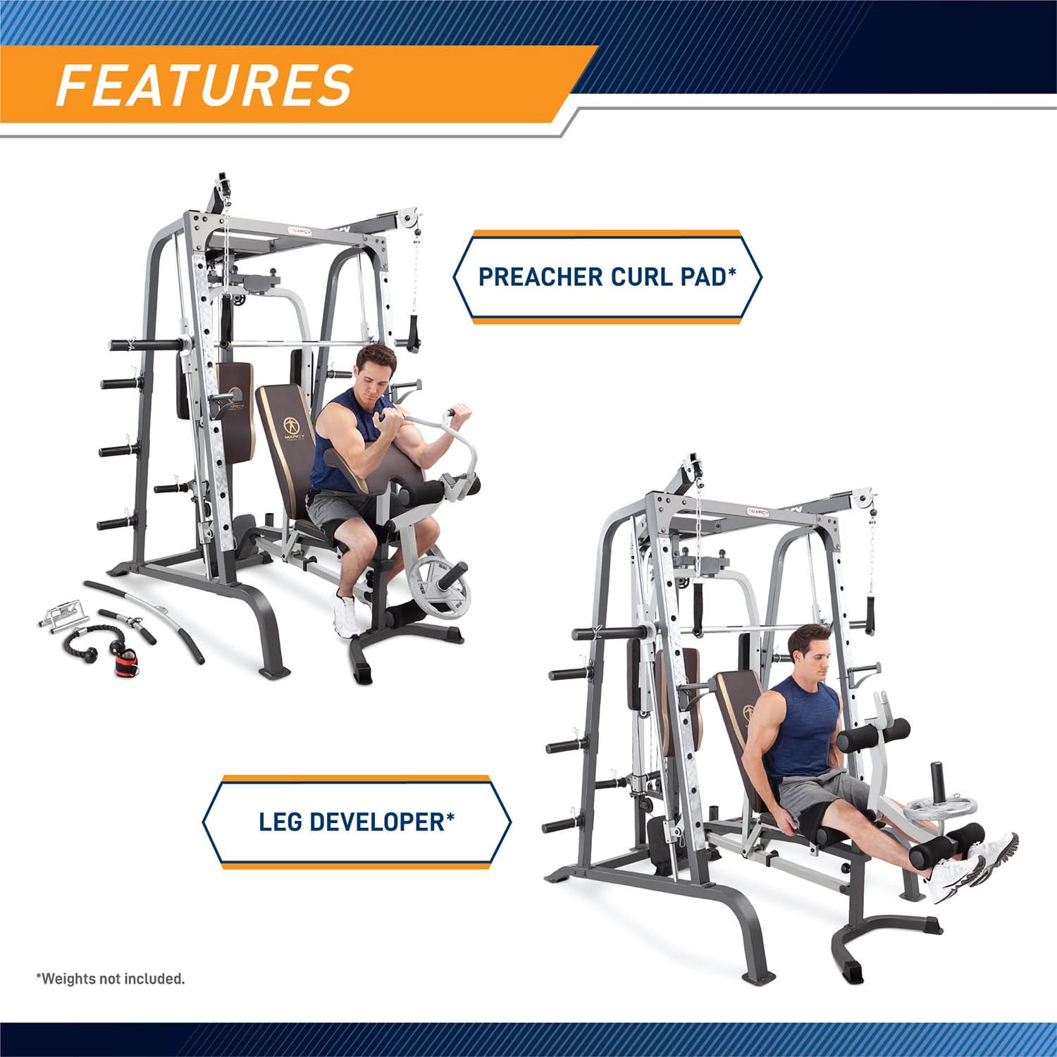 Combo | Marcy Smith Machine / Cage System with Bench | MD-9010G