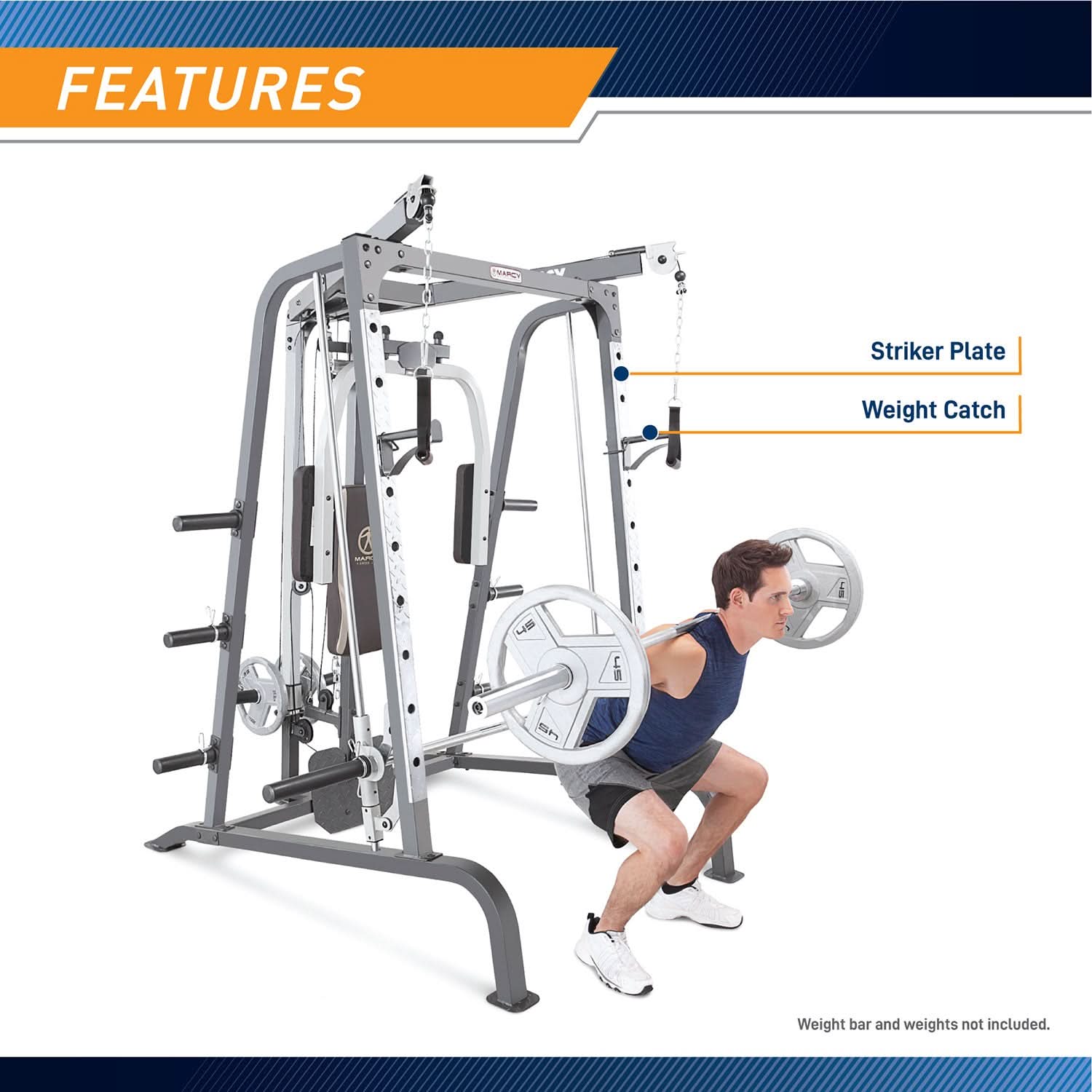 Combo | Marcy Smith Machine / Cage System with Bench | MD-9010G