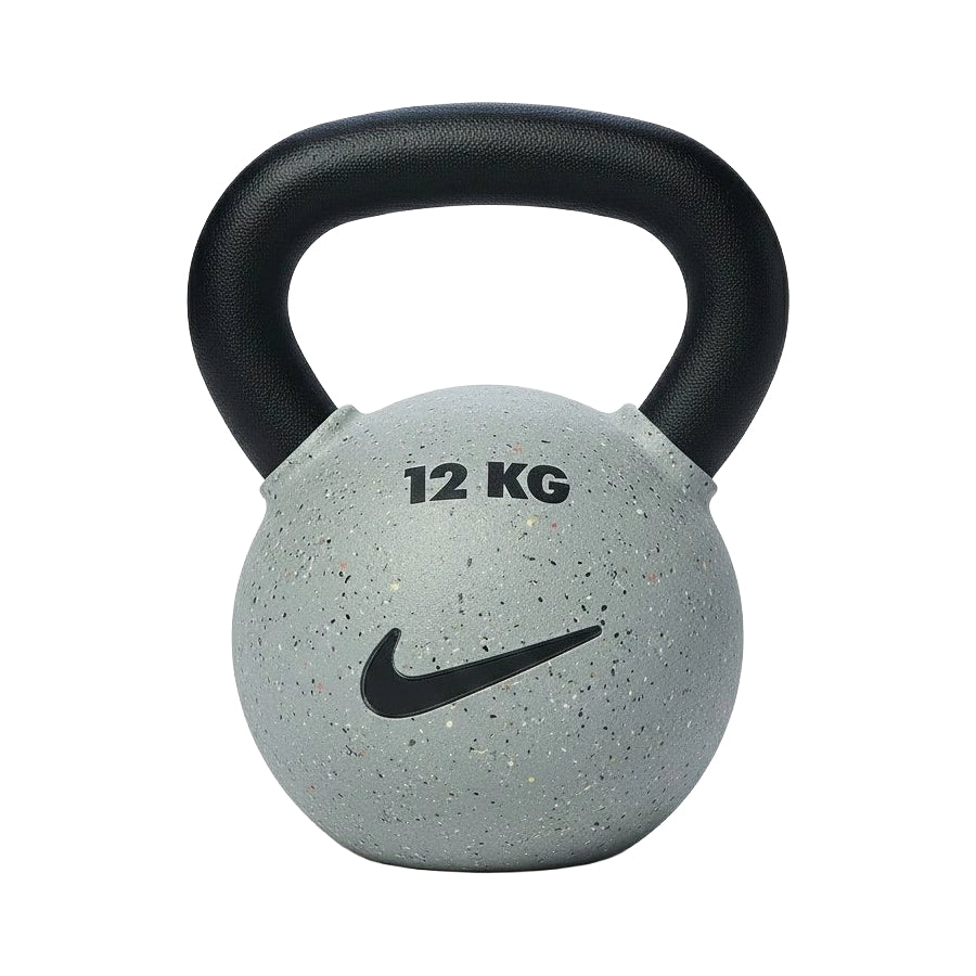 Nike Rubber Coated Kettlebell Strength Training Grind Kettlebells - Smoke Grey 12