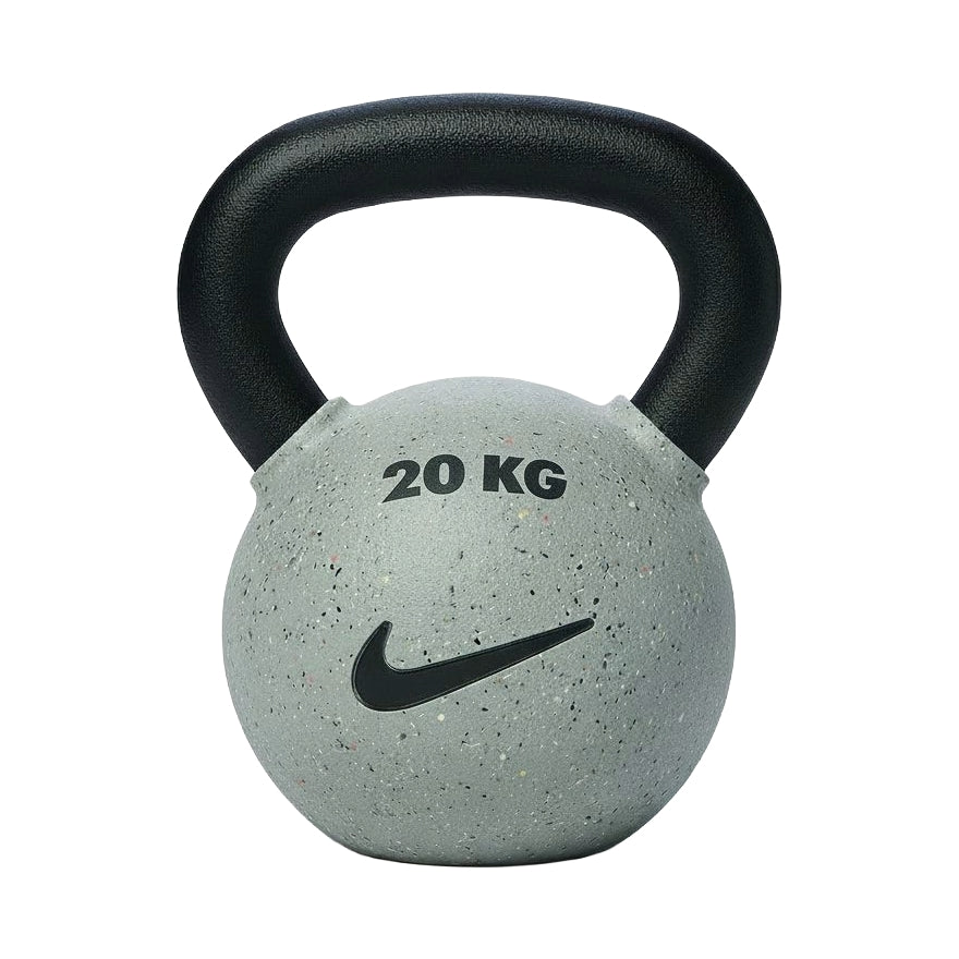 Nike Rubber Coated Kettlebell Strength Training Grind Kettlebells - Smoke Grey 20
