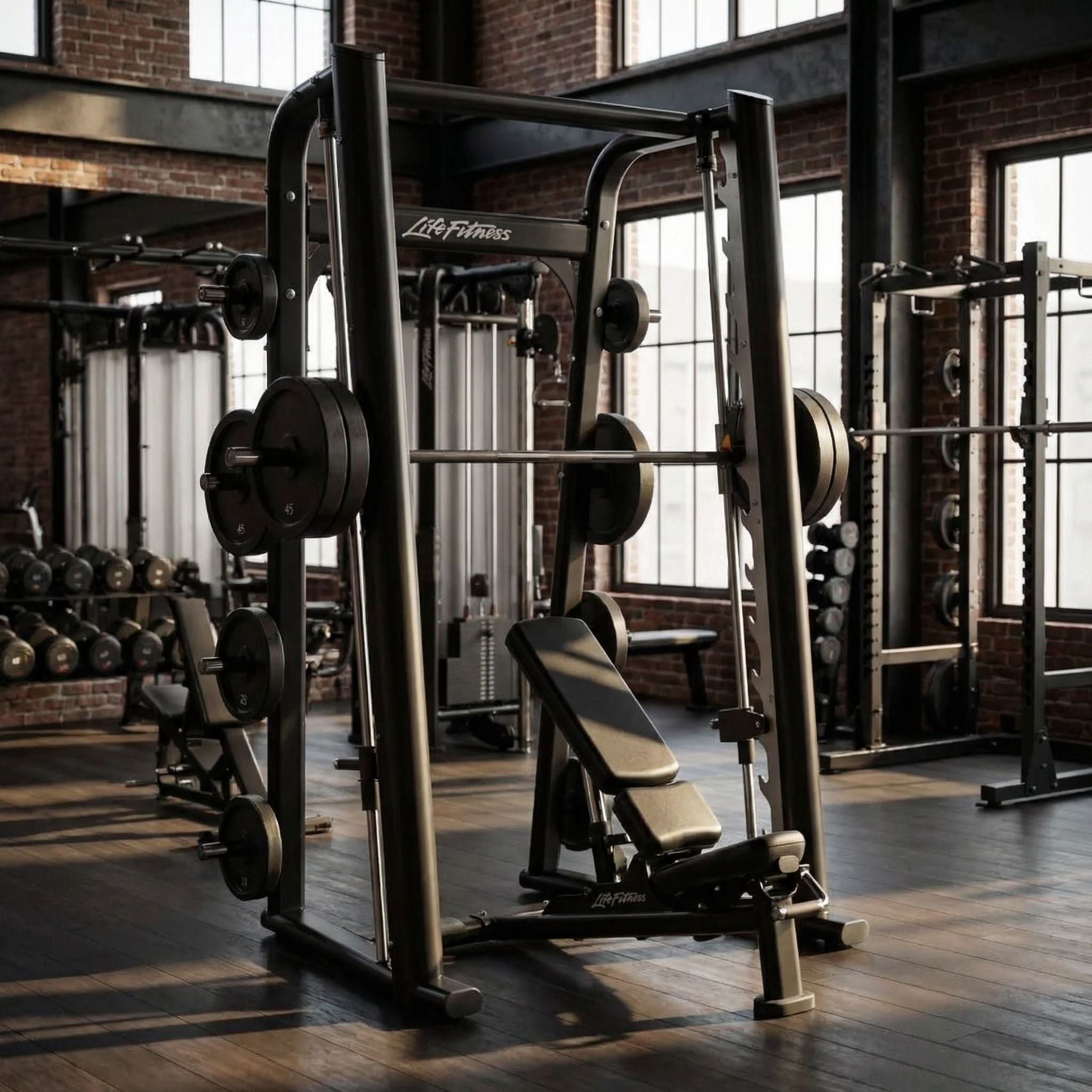 Life Fitness Plate-Loaded Vertical Smith Machine