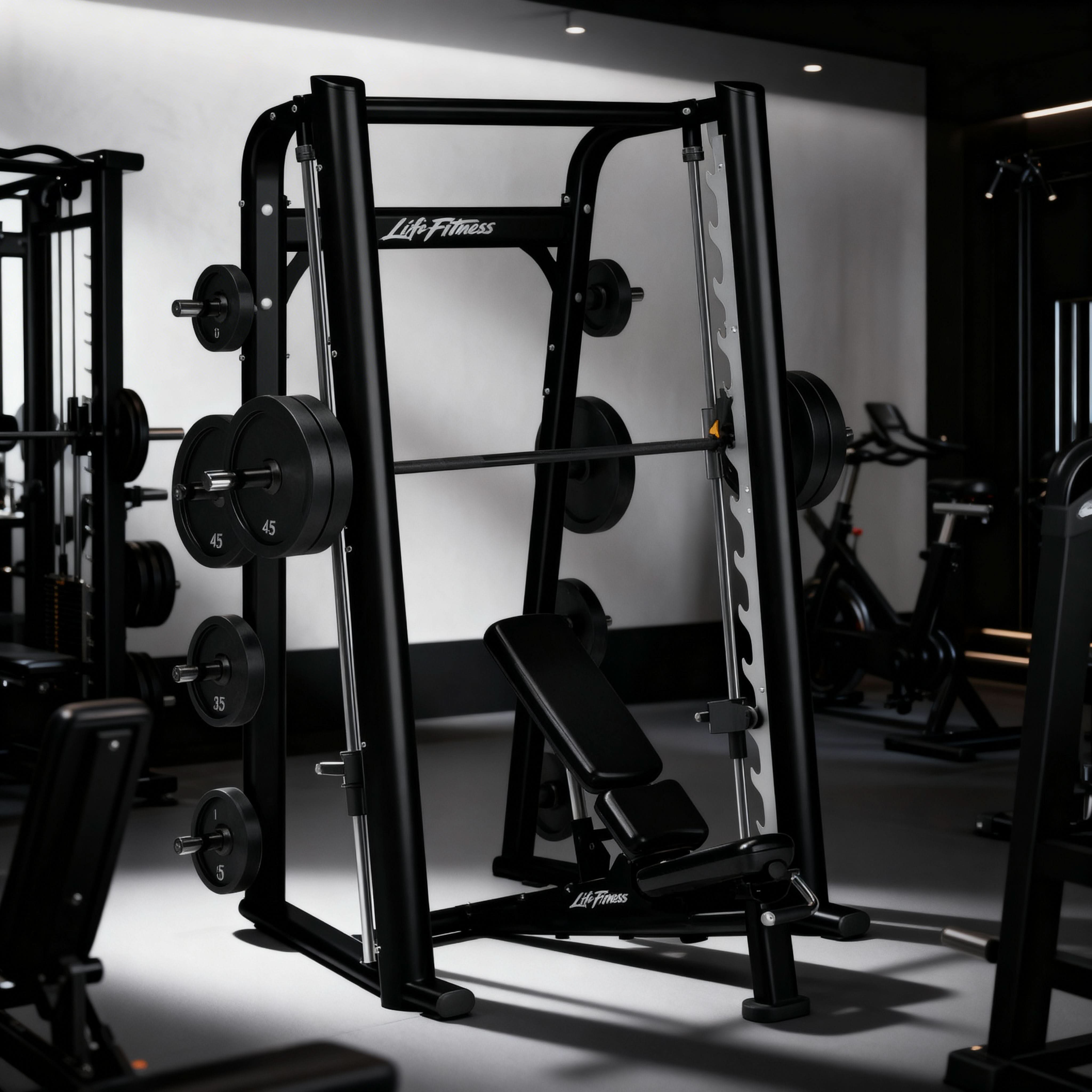 Life Fitness Plate-Loaded Vertical Smith Machine