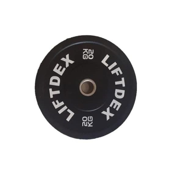 Liftdex 3D Black Rubber Olympic Bumper Plates - 2.5 to 25 KG | Per Piece Single 20 KG