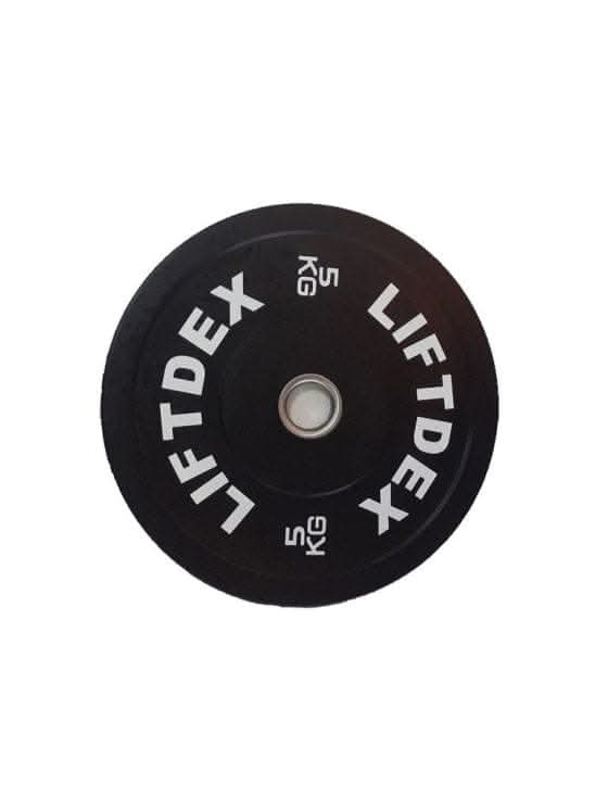 Liftdex 3D Black Rubber Olympic Bumper Plates - 2.5 to 25 KG | Per Piece Single 5 KG