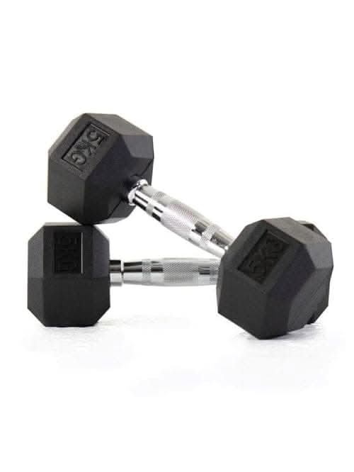 Combo Liftdex Hex Dumbbell Set – Strength Training Equipment – Gym Equipment – 2.5 to 10 Kg – 4 Pairs